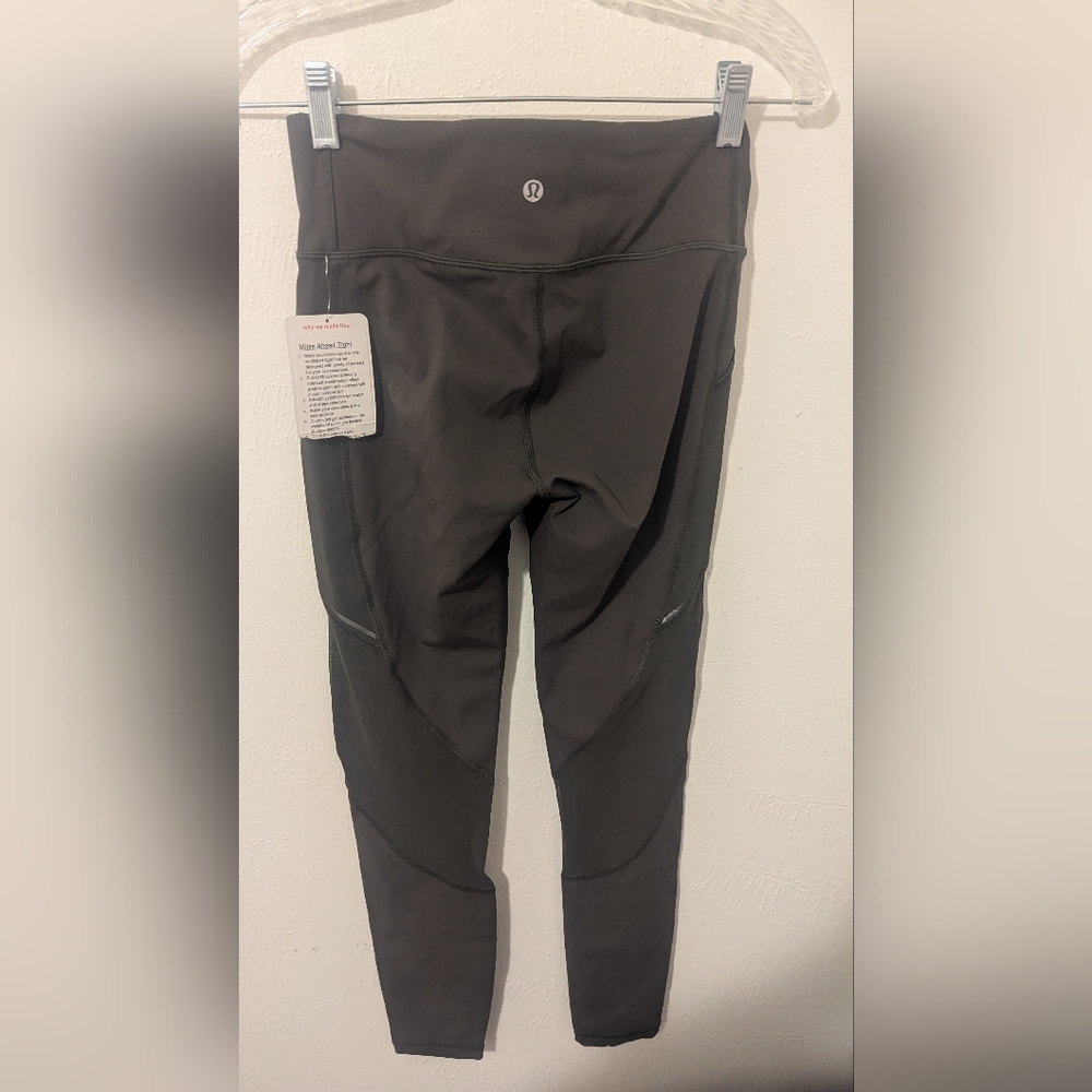 NWT Lululemon Miles Ahead Leggings-Dark Green